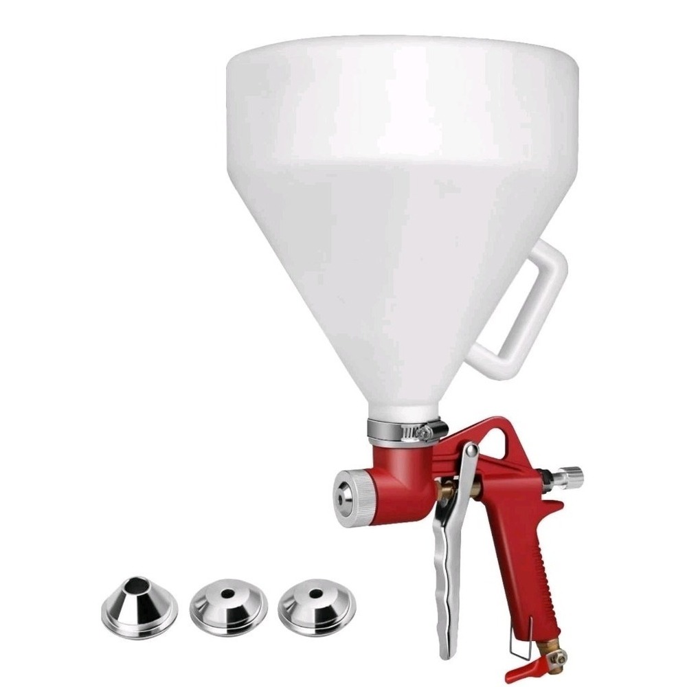 Goplus 1.45 Gallon Air Texture Gun, Drywall Texture Sprayer with 3 Nozzle‎ NEW